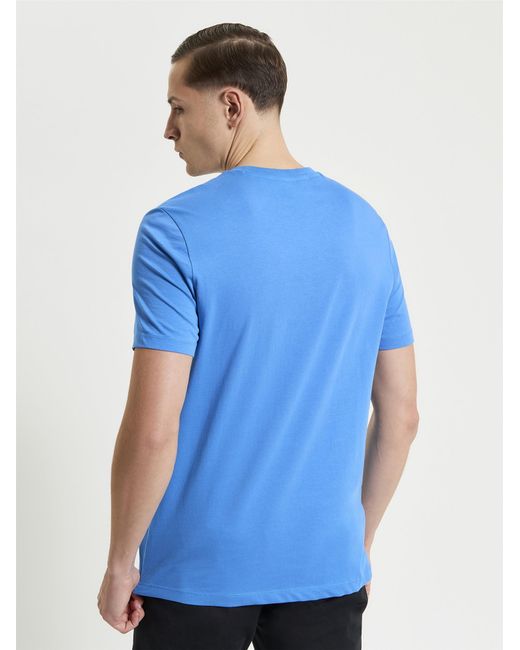 Ben Sherman Blue Signature Logo Tee In for men