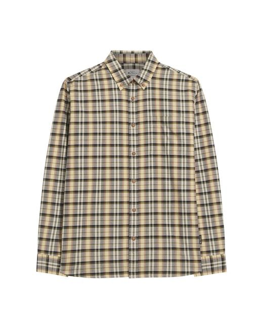 Ben Sherman Blue Multicolour Oxford Check Shirt In for men