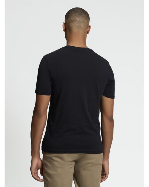 Ben Sherman Blue Short Sleeve Signature Tshirt In Black for men
