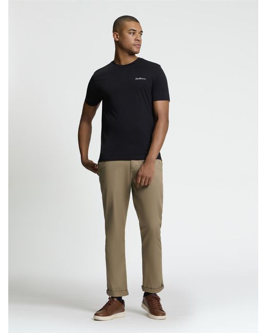Ben Sherman Blue Short Sleeve Signature Tshirt In Black for men