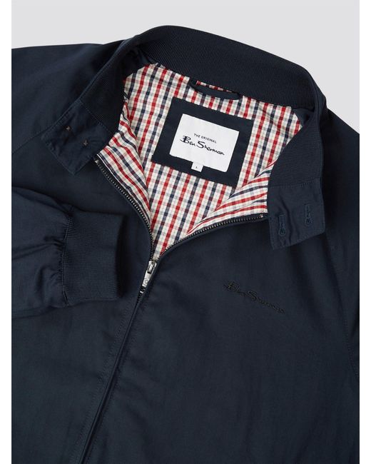 Ben Sherman Blue Signature Harrington Jacket for men