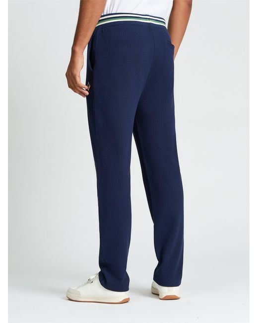 Ben Sherman Blue Tipped Jersey Jogger In Dark Navy for men