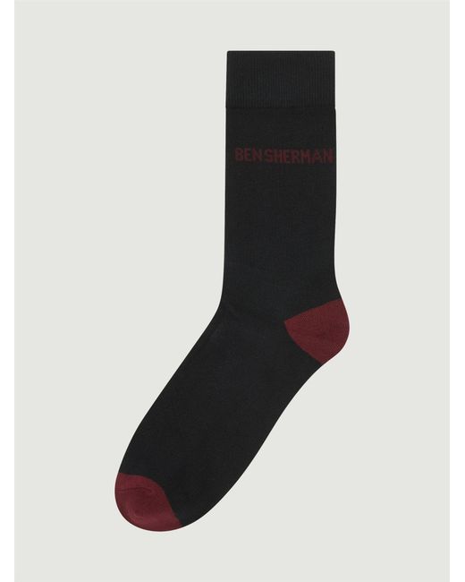 Ben Sherman White 3 Pack Heel Toe Socks In Dark Navy for men