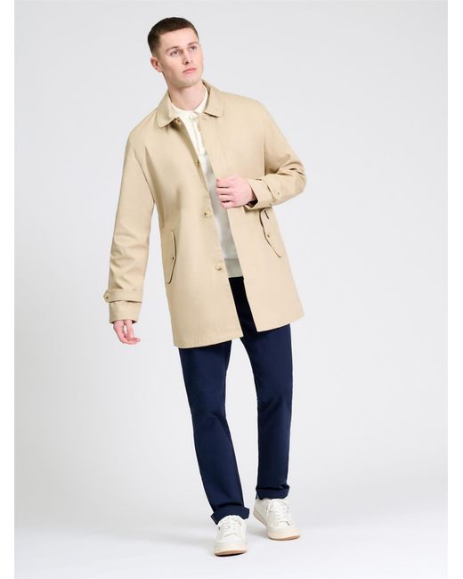 Ben Sherman Natural Bonded Mac In Stone for men