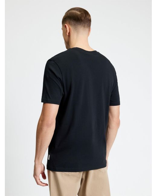 Ben Sherman Multicolor Short Sleeve Record Swap Tshirt In Black for men