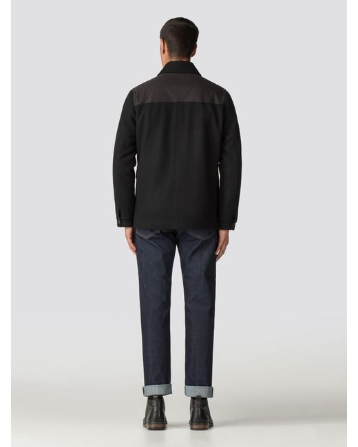 Ben Sherman Waxed Donkey Jacket in Black for Men Lyst UK