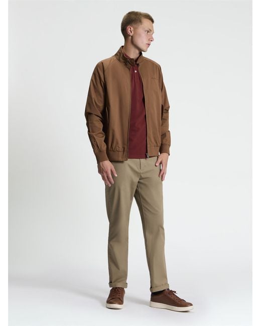 Ben Sherman Signature Harrington Jacket In Brown for men