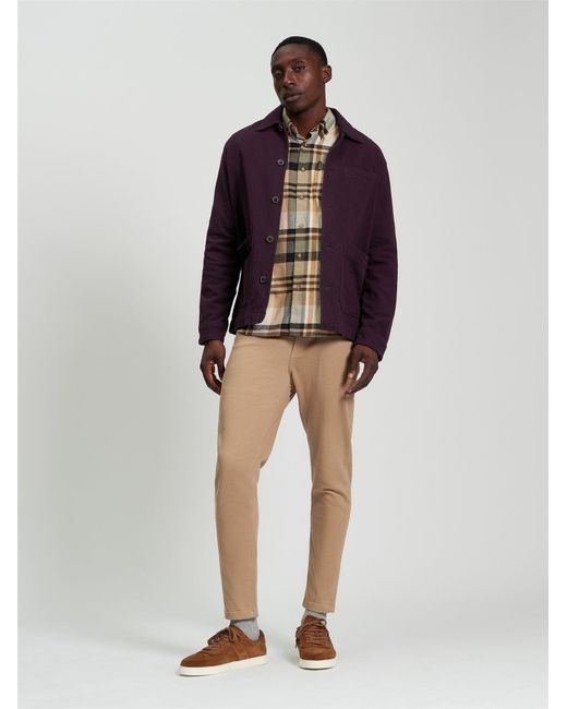 Ben Sherman Multicolor Warm Chore Jacket In Dark Wine for men
