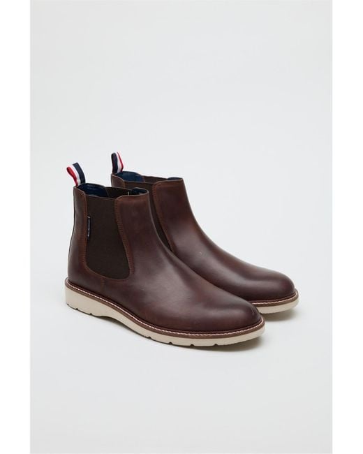 Ben Sherman Brown Hampton-chelsea Chukka Boot for men