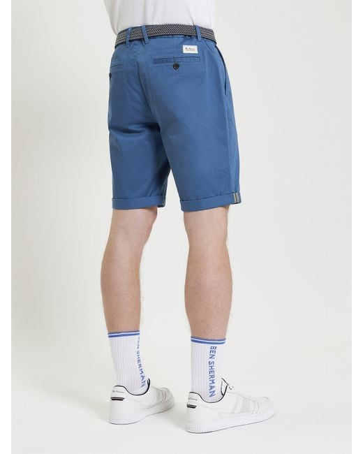 Ben Sherman Blue Signature Chino Shorts In for men