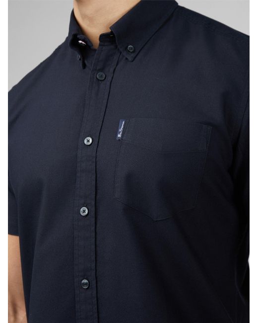 Ben Sherman Blue Signature Cotton Oxford Shirt In for men