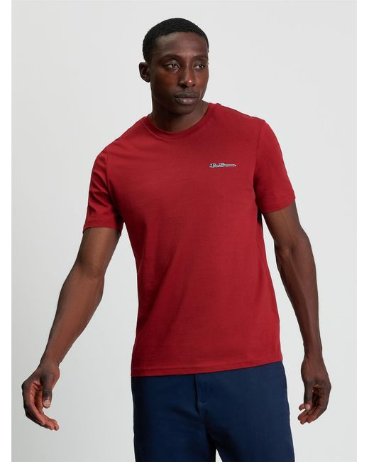 Ben Sherman Red Signature Logo Tee In for men