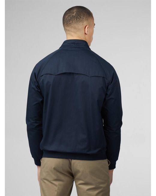 Ben Sherman Blue Signature Harrington Jacket for men