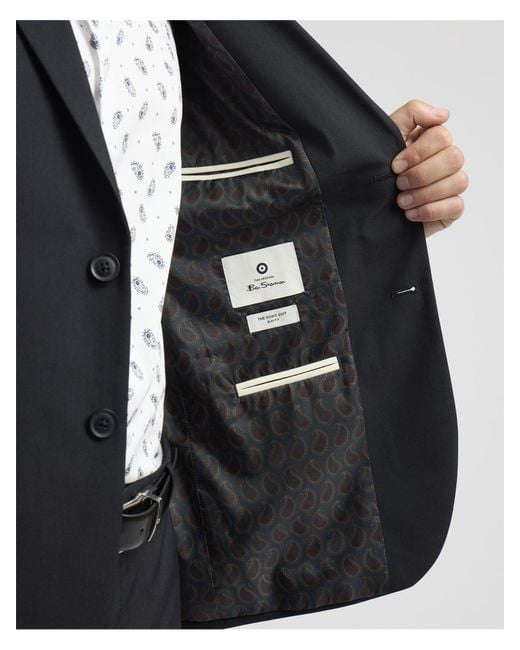 Ben Sherman Blue Soho Suit for men