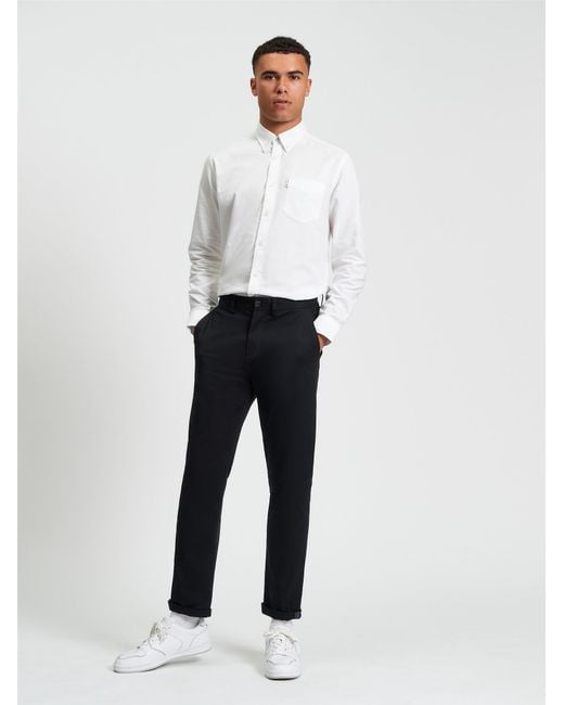 Ben Sherman Signature Slim Stretch Chino In Black for men
