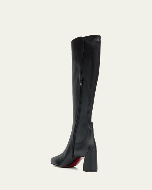 Christian Louboutin Black 55Mm Jane Botta Leather Knee-High Boots