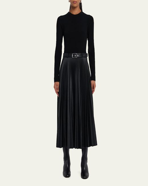 Christian Louboutin Black 55Mm Jane Botta Leather Knee-High Boots