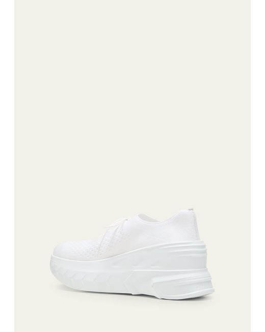 Givenchy Natural Marshmallow Knit Wedge Sneakers