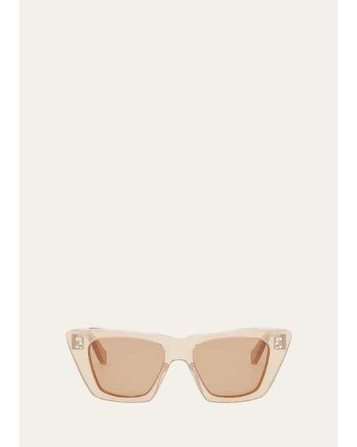 Céline Multicolor Logo Acetate Cat-eye Sunglasses
