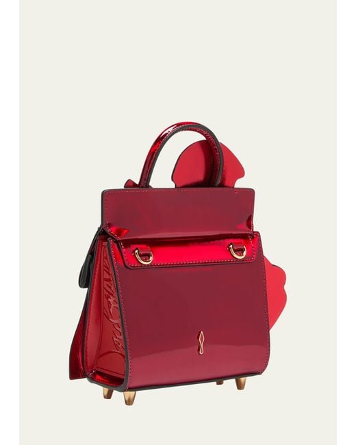 CHRISTIAN LOUBOUTIN Mini Paloma Studded Leather Top Handle Handbag