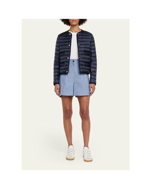 Moncler Blue Chambray Shorts
