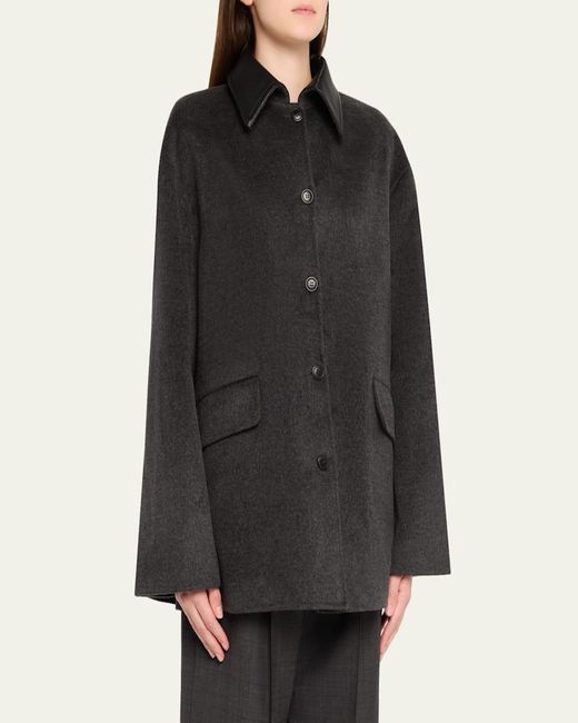 Nanushka Black Jada Double Wool Jacket