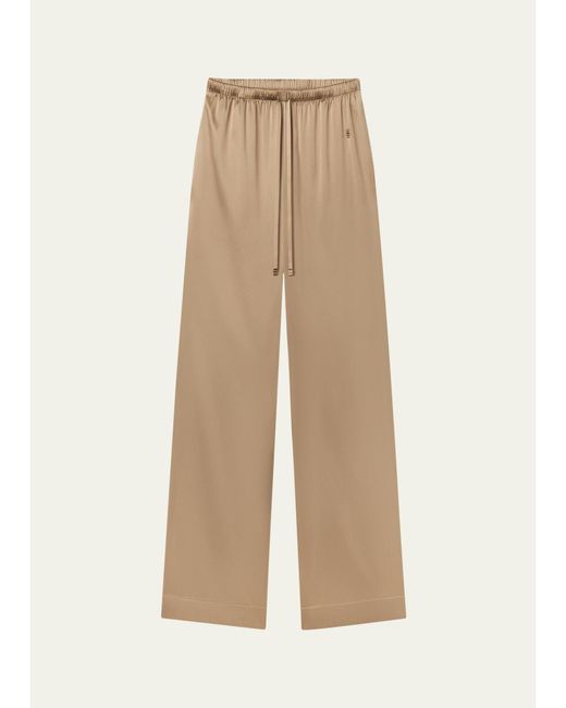 ÉTERNE Natural Brody Silk Pants