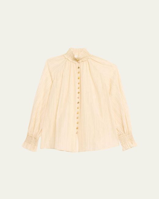 Zimmermann Natural Aster Buttoned Blouse