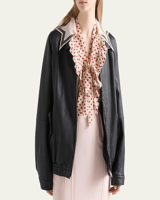 Prada Black Nappa Leather Jacket