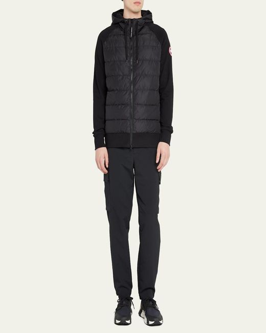 Canada Goose Gray Hybridge Huron Padded-Front Jacket for men
