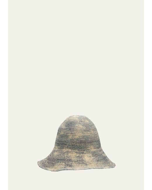 Janessa Leone Natural Teagan Raffia Bucket Hat