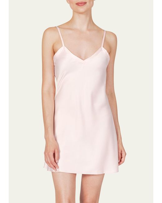 Rya Collection Fresh Satin Chemise in Pink | Lyst