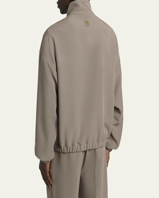 Amiri Gray Logo Patch Full-Zip Blouson for men