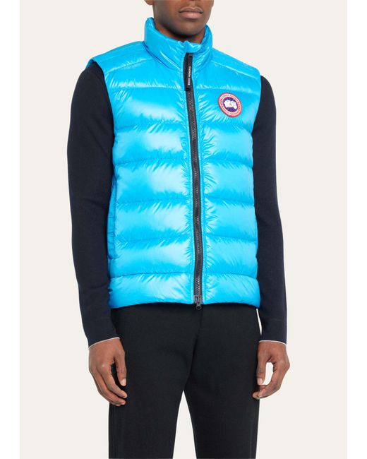 Canada Goose Blue Crofton Quilted Down Vest for men
