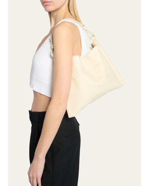 Proenza Schouler Natural Minetta Leather Shoulder Bag