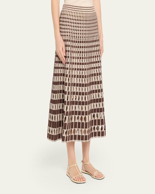 Jonathan Simkhai Natural Larken Midi Skirt