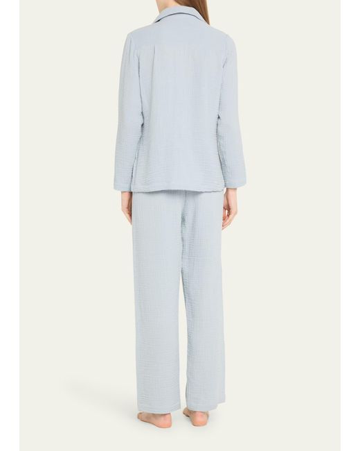 Pour Les Femmes Blue Angel Gauze Pajama Set