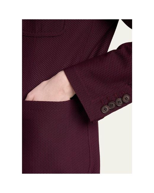 Giorgio Armani Purple Two-Button Blazer