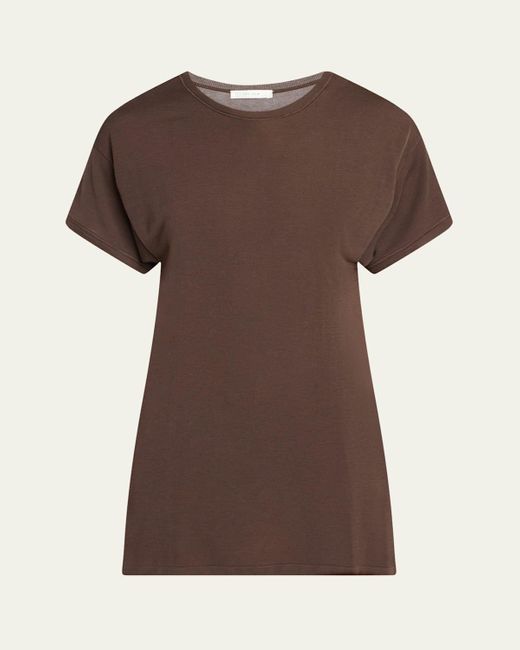 The Row Brown Kota Crewneck Tee