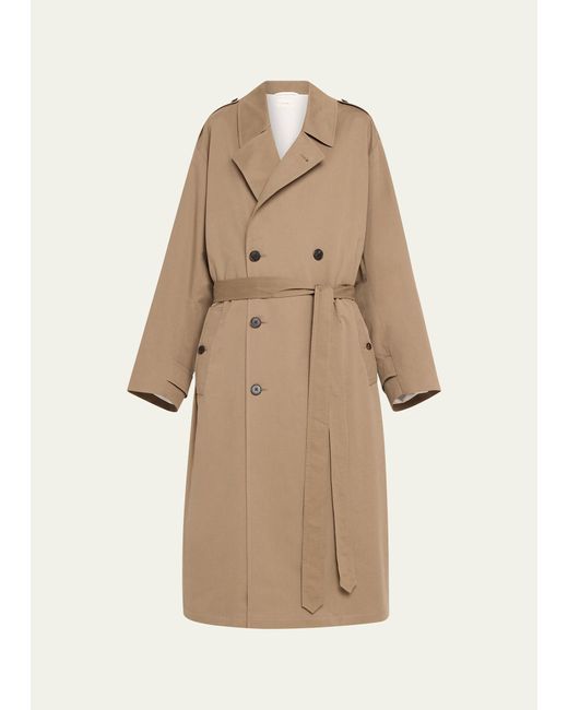 The Row Natural Montrose Belted Cashmere-blend Trench Coat