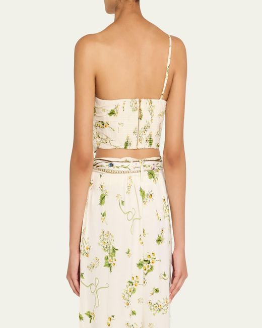Camilla Natural Asymmetric Bow Top
