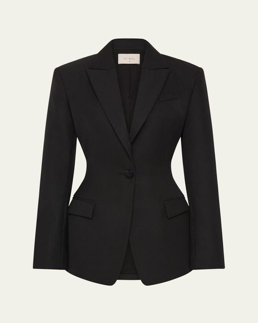 St. Agni Black Contour Blazer