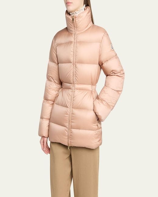 Moncler Gray Brossette Down Puffer Jacket