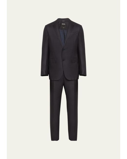 Zegna Blue Trofeo Milano Two-piece Wool Suit for men