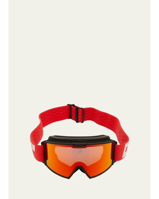 Off-White c/o Virgil Abloh Red Mirror Lens Ski Goggles for men