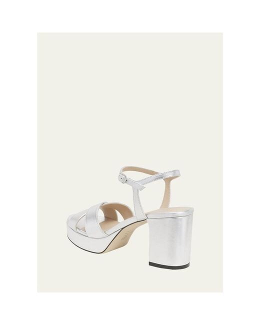Stuart Weitzman Natural Dayna Platform 80 Sandals