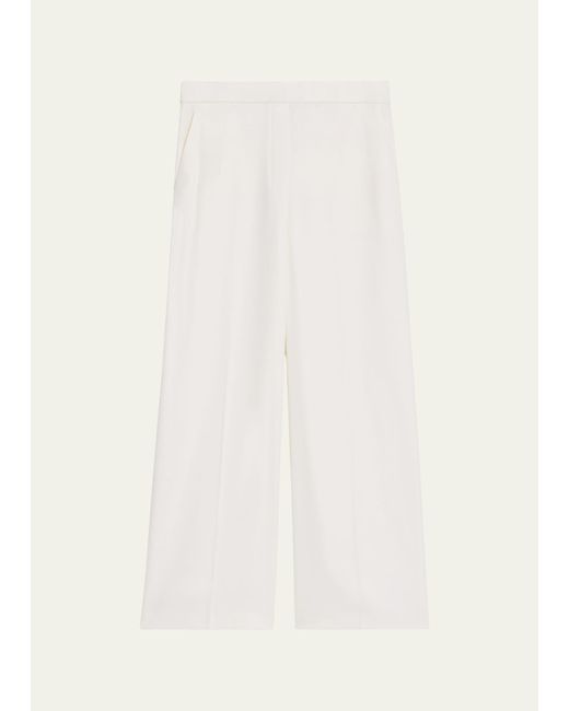 Theory Natural Relaxed Straight-leg Pull-on Pants