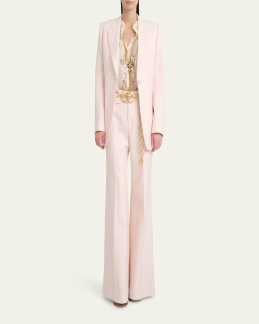 Chloé Pink Single-Breasted Tailored Jacket