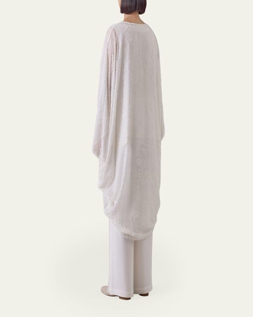 Eskandar White Cocoon Jacket
