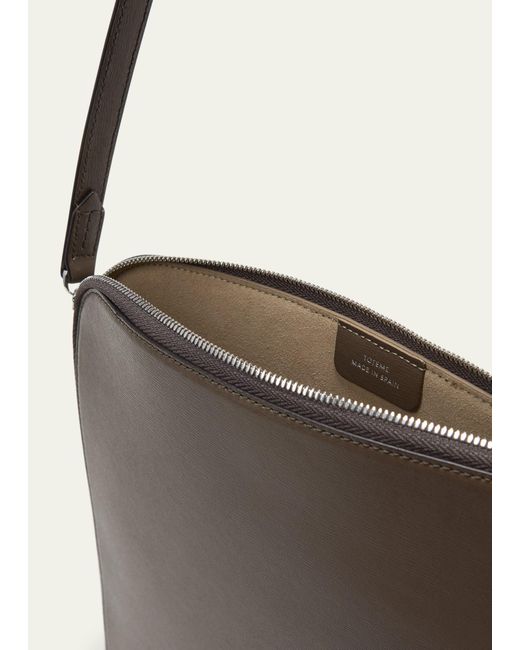 Totême Slim Zip Leather Tophandle Bag in Brown Lyst